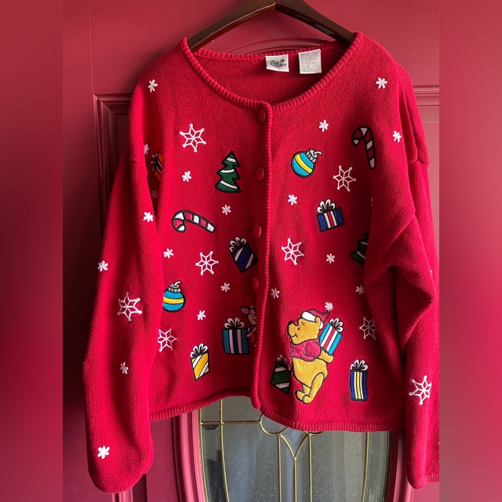 Vintage Winnie the Pooh Christmas sweater